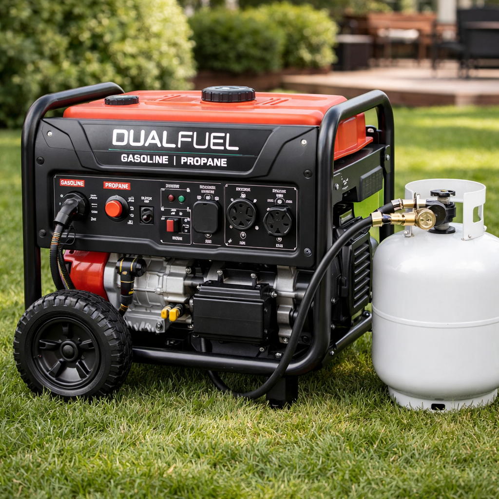 DualPower 4500W Dual-Fuel Portable Generator